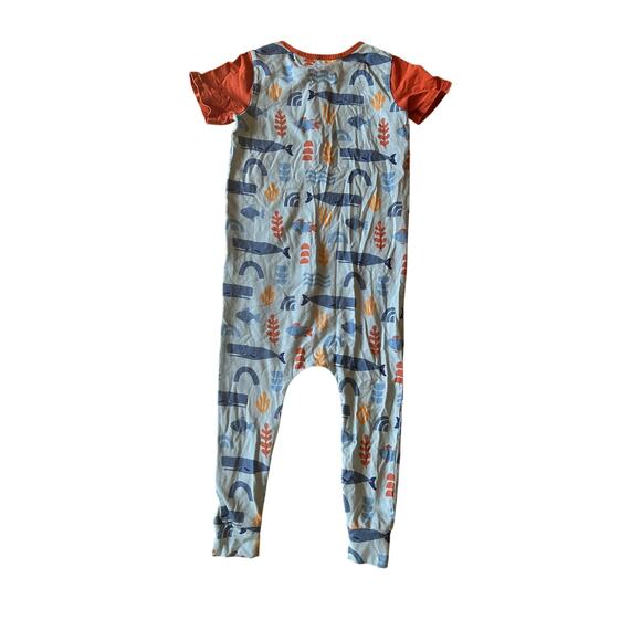 Rags to Riches Ocean Life Romper Unisex Size 5/6 - Picture 2 of 4